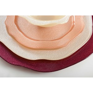 Assiette plate saumon - lot de 6