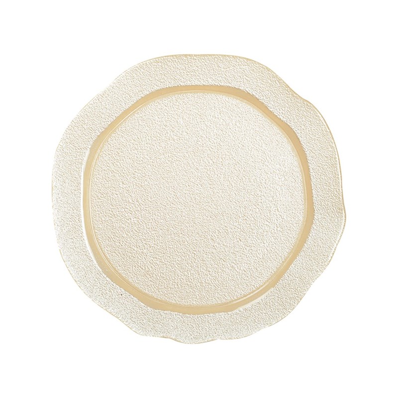 Assiette plate vanille