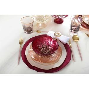 Assiette plate vanille - lot de 6