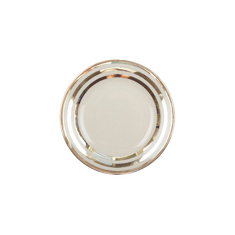 Assiette à dessert triple filet or 18cm