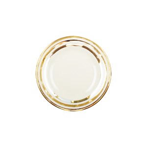 Assiette à dessert triple filet or 18cm - lot de 6