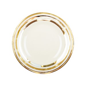 Assiette plate triple filet or 27cm - lot de 6