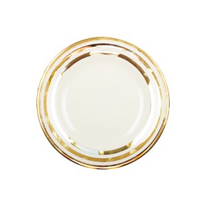 Assiette creuse triple filet or 23cm - lot de 6