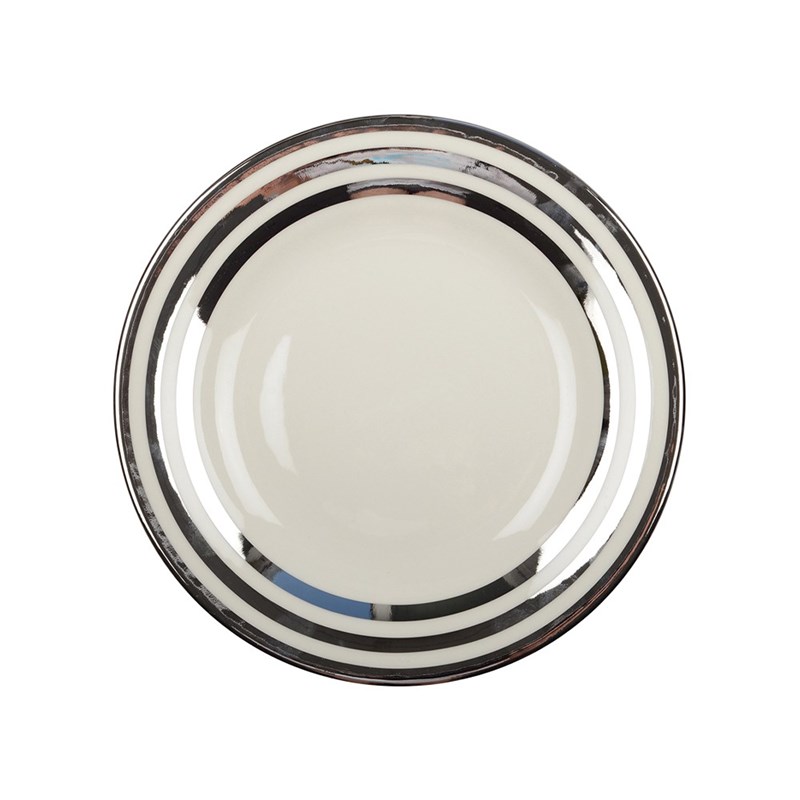 Assiette plate triple filet argent 27cm