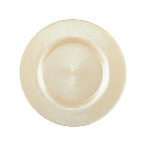 Assiette plate vanille - lot de 6