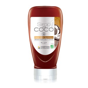 Sirop de coco bio faible ig - format éco