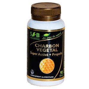 Charbon végétal super activé et propolis