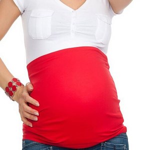 Bandeau de grossesse rouge