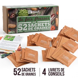 Coffret - 52 sachets de graines