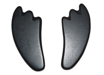 Set de 2 pierres de massage en basalte s