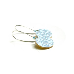 Boucles d'oreilles bois scandinaves