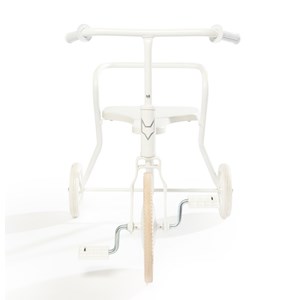 Tricycle en métal blanc