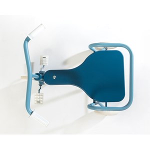 Tricycle en métal bleu océan