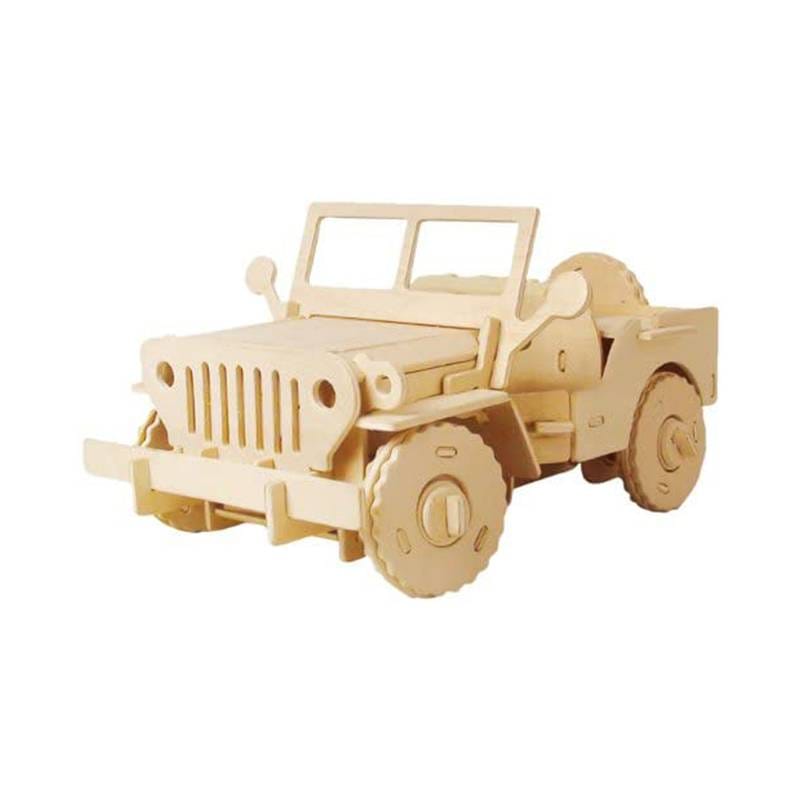 Puzzle 3D Bois Maquette Voiture en Bois a Construire Adulte - Jeep
