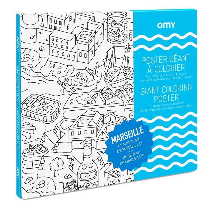 OMY - Poster à colorier - marseille