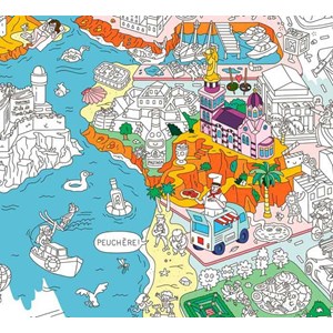 Poster à colorier - marseille