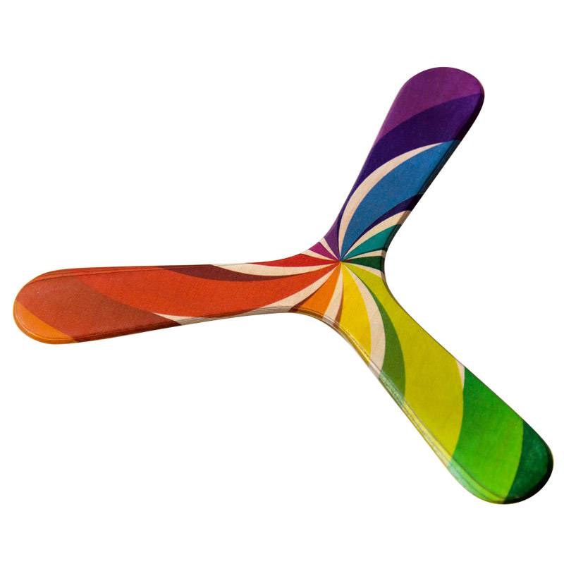 Boomerang arc en ciel - ambidextre