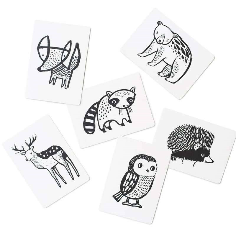 Cartes imagier animaux - animaux forêt (WEE GALLERY) - Image 2