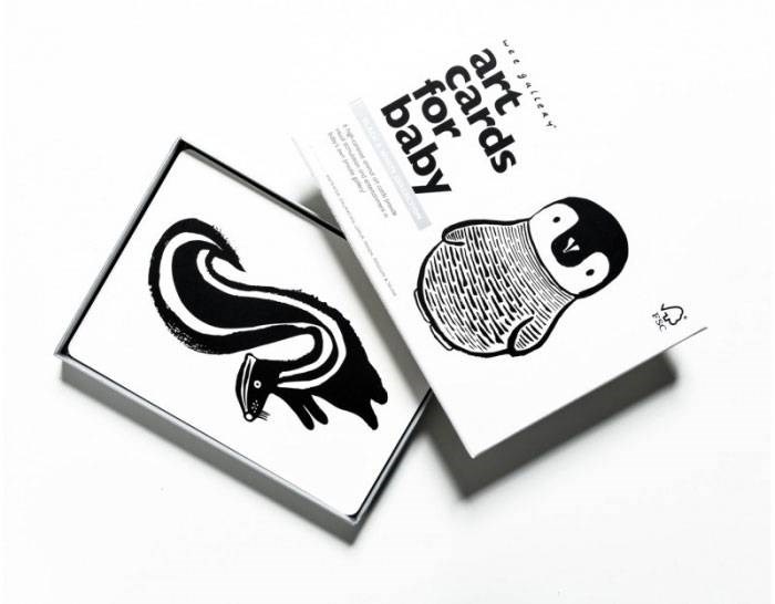 Cartes imagier animaux - black and white (WEE GALLERY) - Image 1