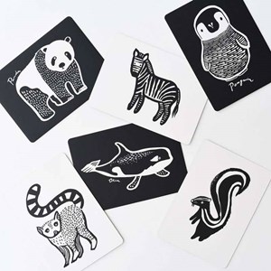 Cartes imagier animaux - black and white