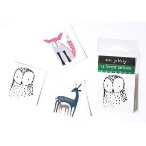 Tatouage - animaux de la forêt - lot de