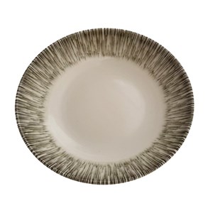 Assiette creuse kaki 19cm