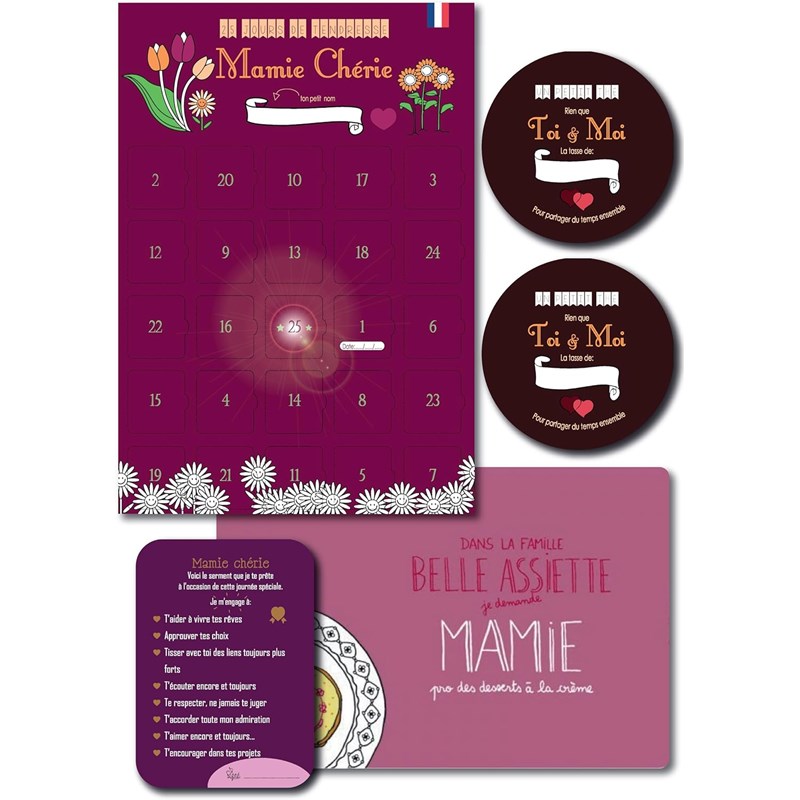 Pochette 5 surprises pour mamie chérie