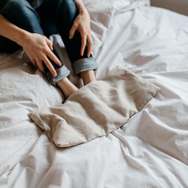 Grande bouillotte lin nature