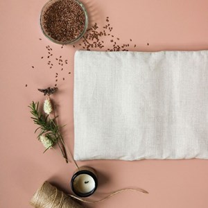 Grande bouillotte lin nature