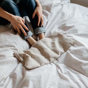 Grande bouillotte lin nature