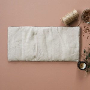 Grande bouillotte lin cœur