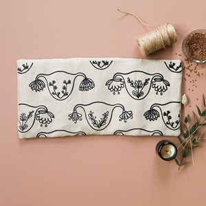 Grande bouillotte lin utérus