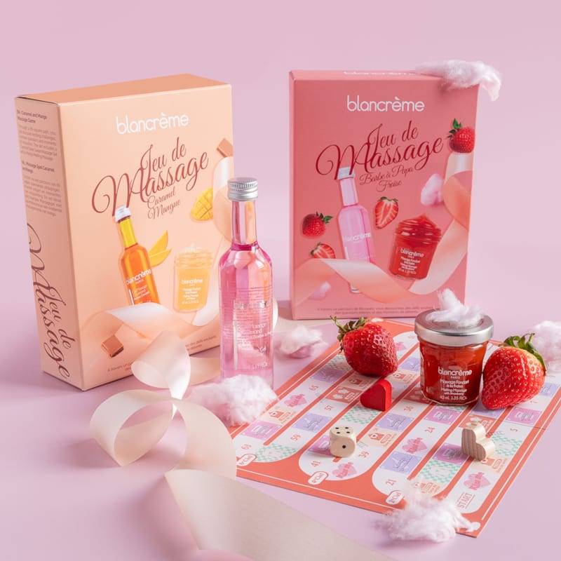 Blancrème - Jeu de massage caramel mangue