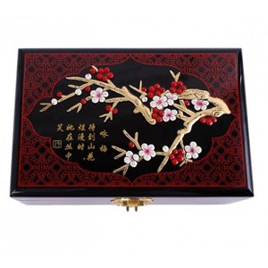 Boite a bijoux-motif fleurs de cerisier