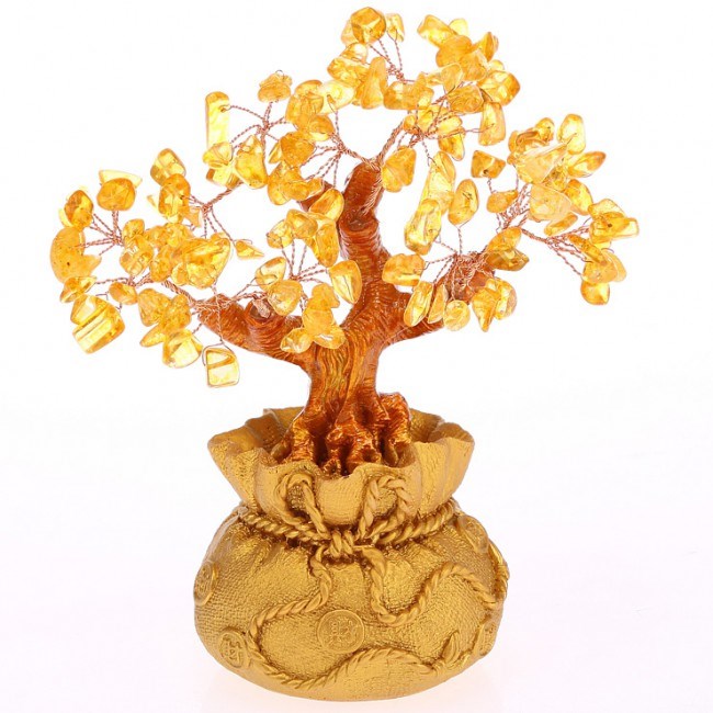 Arbre feng shui en citrine