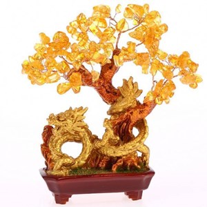 Arbre dragon en citrine