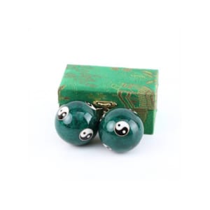 Boules De Santé Chinoises Qi Gong - Noir, 5 Cm - Pour Relaxation Des Mains