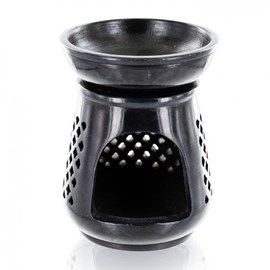 Porte-encens moucharabieh pierre noire