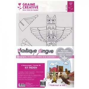 Kit plastique fou - théatre 3d - indiens