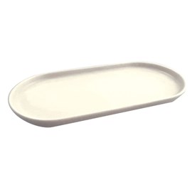 Plat ovale blanc 22cm