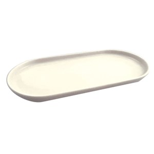 Plat ovale blanc 22cm