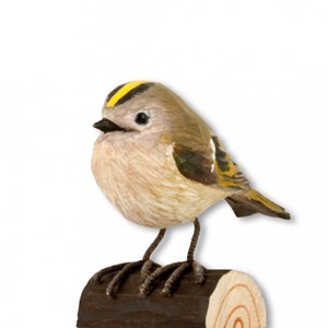 Roitelet oiseau en bois grandeur nature