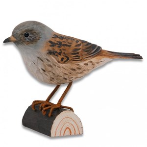 Accenteur moucher oiseau en bois