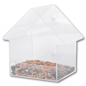 Mangeoire de fenêtre pour oiseaux sauvag