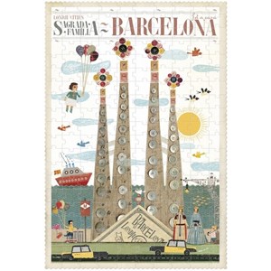 Puzzle sagrada familia 200 pièces - barc