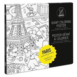 Poster à colorier - paris