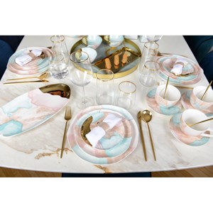 Assiette plate - treasure mine - lot de 6