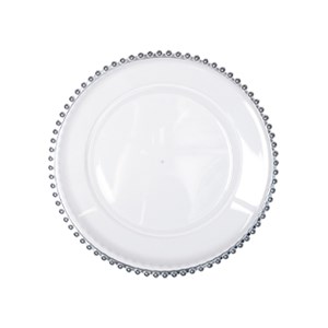 Dessous d'assiette boule argent - lot de 6
