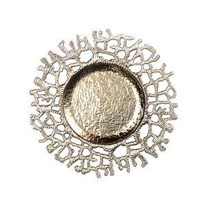 Dessous d'assiette corail doré