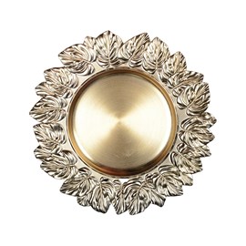 Dessous d'assiette feuille doré